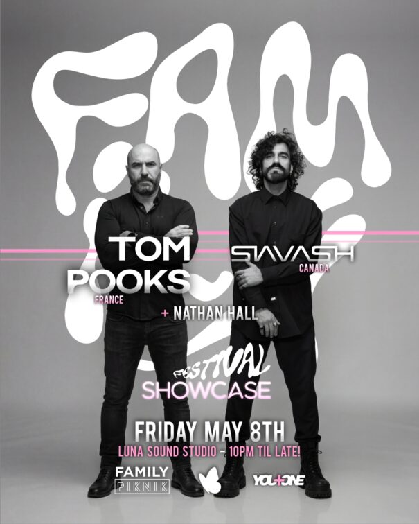 Tom Pooks and Siavash with Nathan Hall - Family Piknik Showcase at Luna